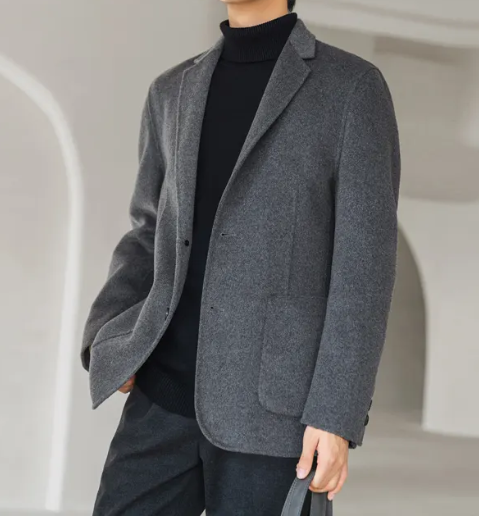 全毛面料男士西服上衣，西服定制
